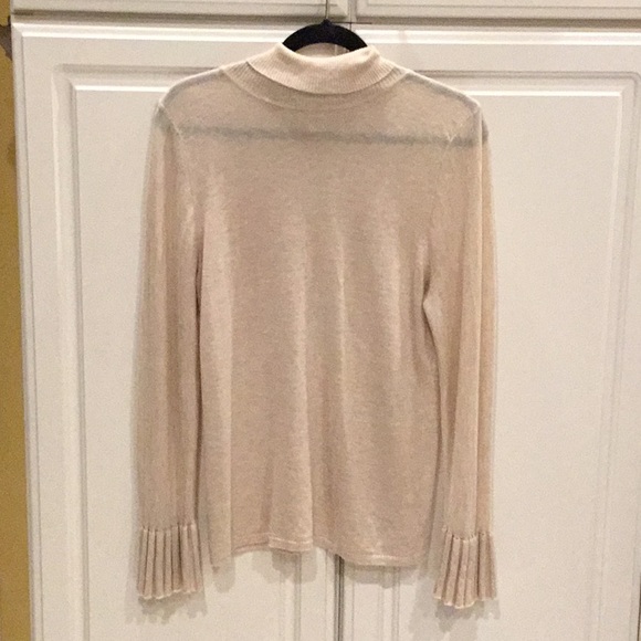 M.S.S.P. Cream Turtleneck w/ Belled Cuffs - Picture 2 of 6